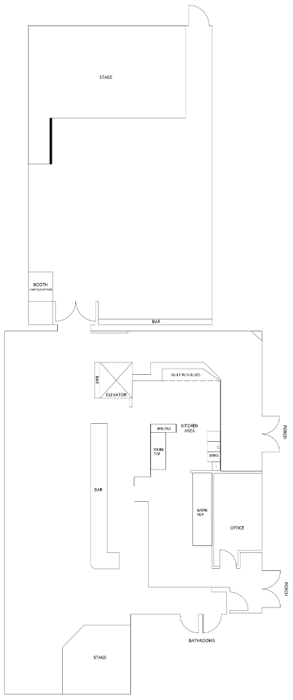 Floorplan for Bar & theater